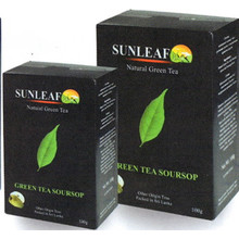 Чай САНЛИФ зеленый с натуральными кусочками Соусэпа 100гр х 24