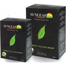 Чай САНЛИФ зеленый с натуральными кусочками Соусэпа 250гр х 12