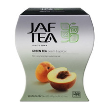 Чай JAF SC Peach+Apricot 100 г. зелёный чай с персиком и абрикосом в фигурн. пачке