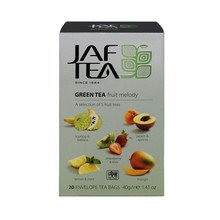 Чай JAF SC Green Fruit Melody 20 пак. в конв. зелёный чай с аром. (5 видов) Ассорти